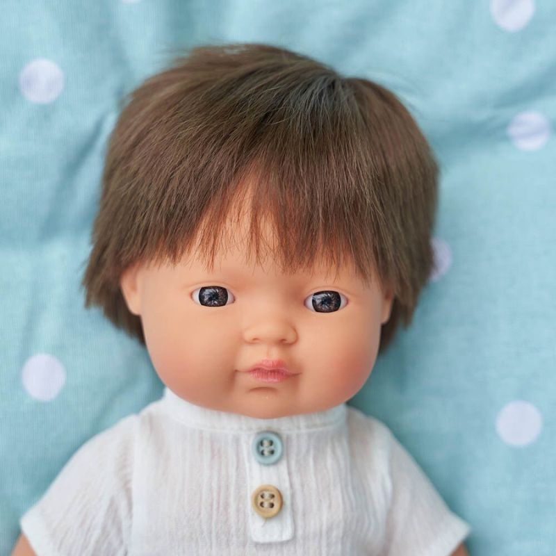 Miniland Brunette Boy Doll - Willow 38cm