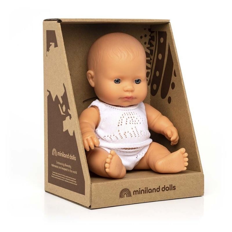Miniland Baby Boy Doll - Thyme 21cm