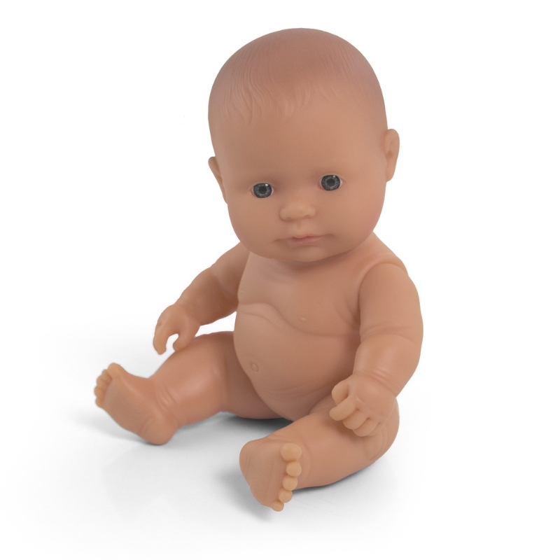 Miniland Baby Girl Doll - Cinnamon 21cm