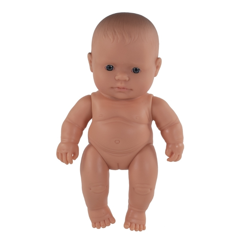 Miniland Baby Girl Doll - Cinnamon 21cm