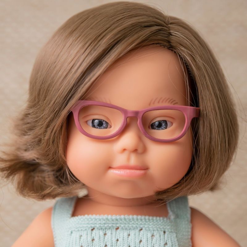 Miniland Girl Doll With Down Syndrome - Forest 38cm