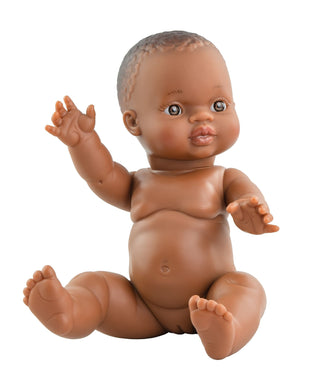 Paola Reina Girl Doll with Heless Caramel Dress - 34cm