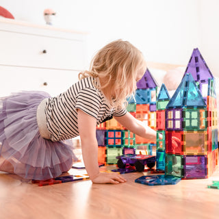 Connetix Magnetic Tiles 212 Piece Rainbow Mega Pack