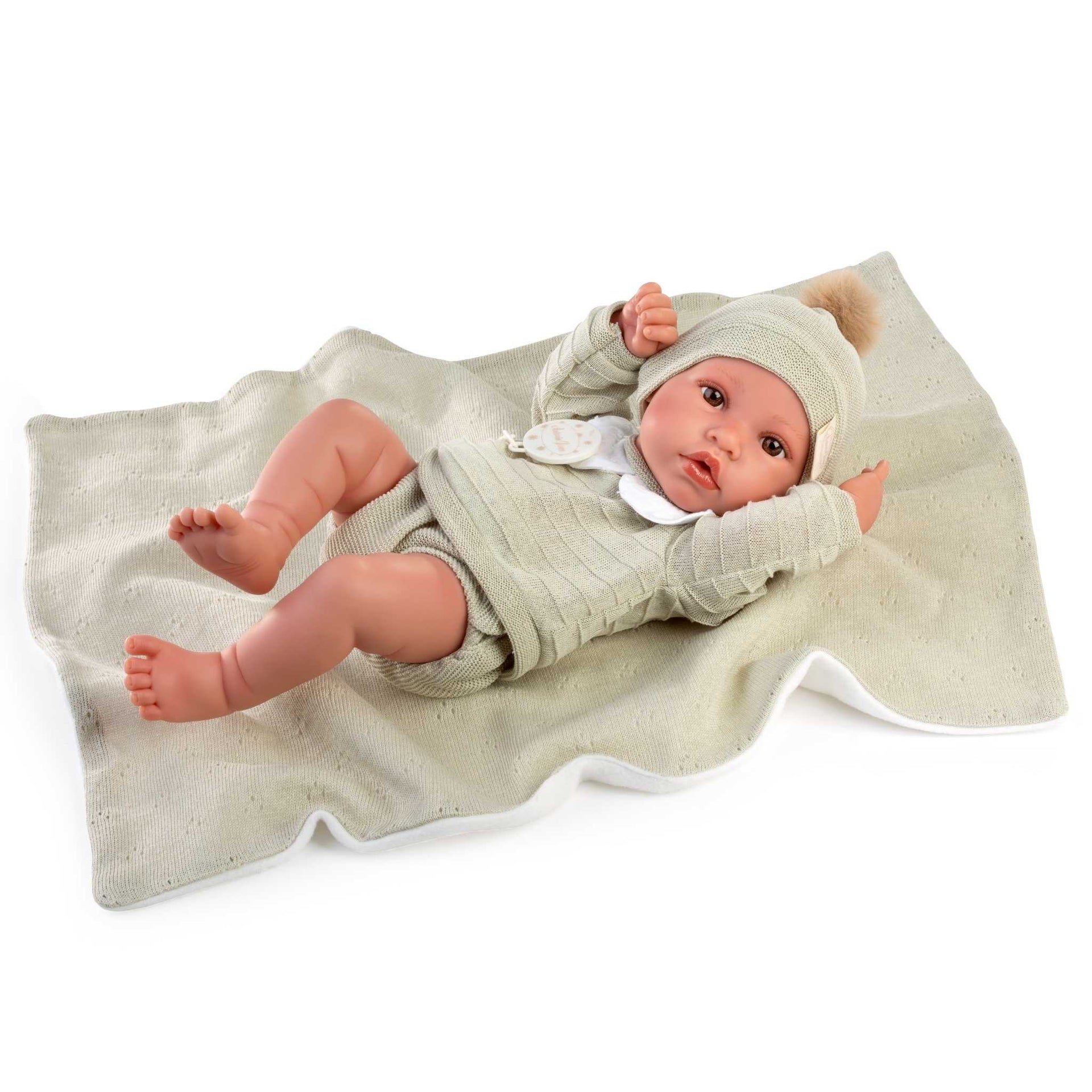 Antonio Juan Doll Erik with Blanket - 42cm