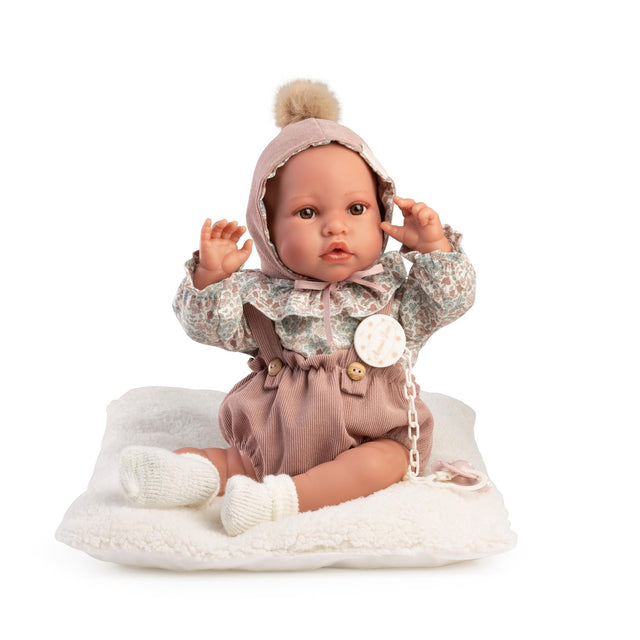 Antonio Juan Doll Erika with Pink Romper - 42cm