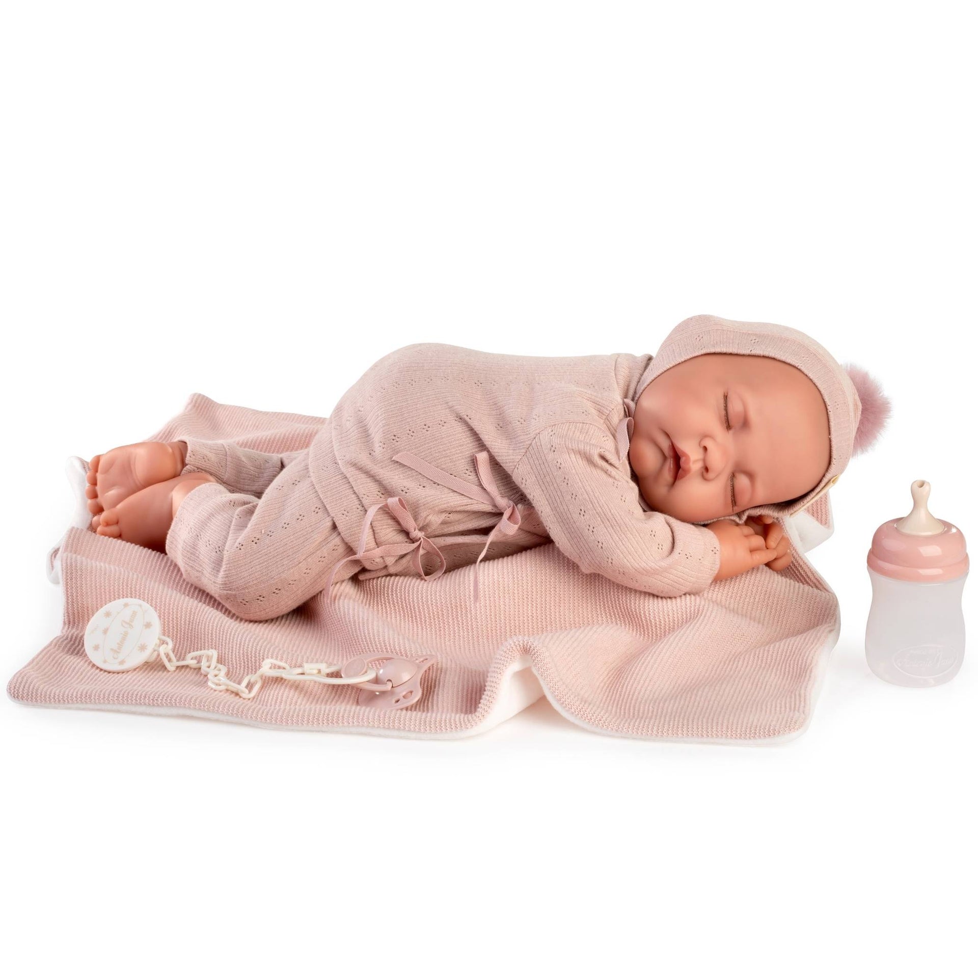 Antonio Juan Sleeping Doll Luna with Blanket - 42cm