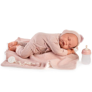 Antonio Juan Sleeping Doll Luna with Blanket - 42cm