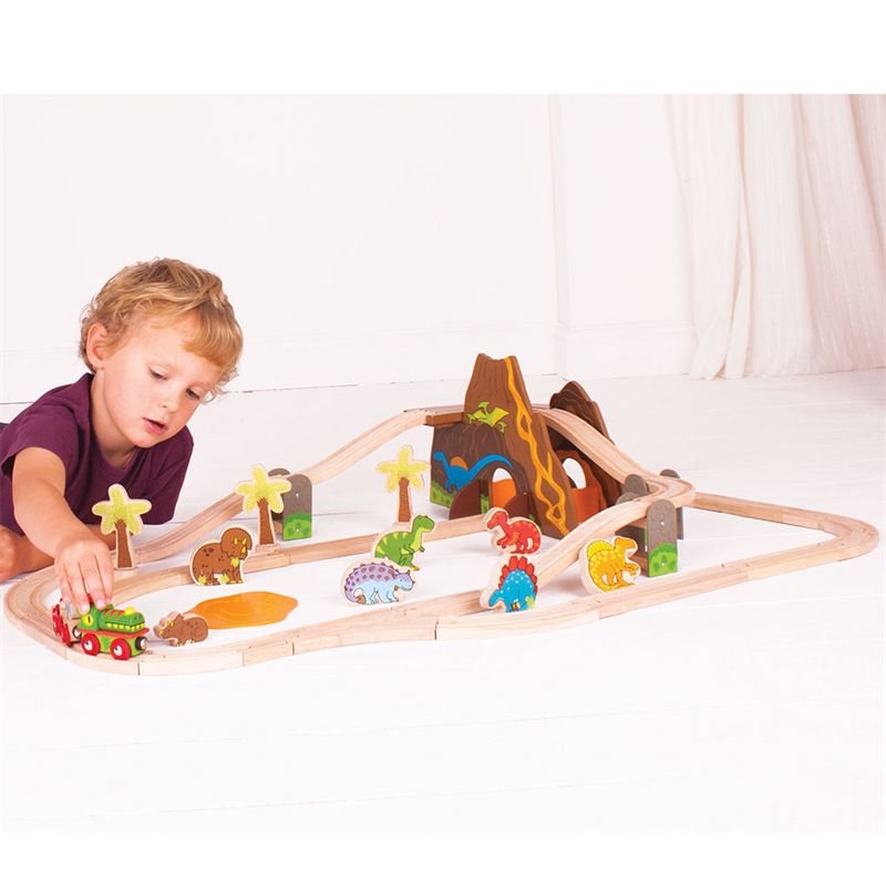 Bigjigs Dinosaur Railway Set