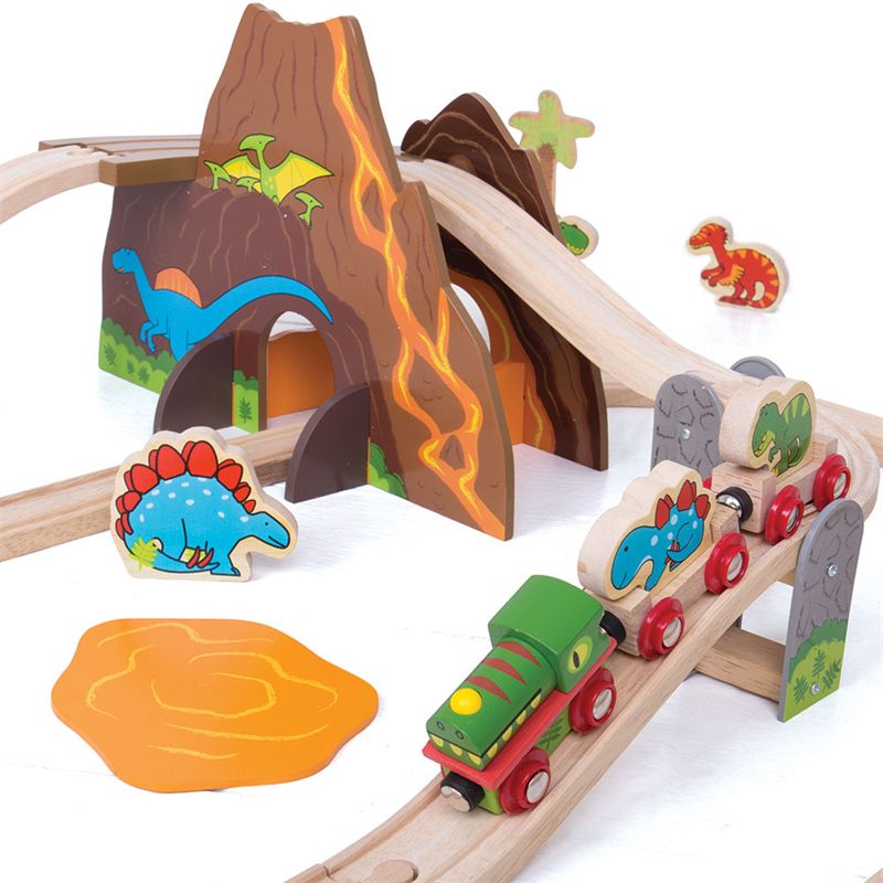 Bigjigs Dinosaur Railway Set