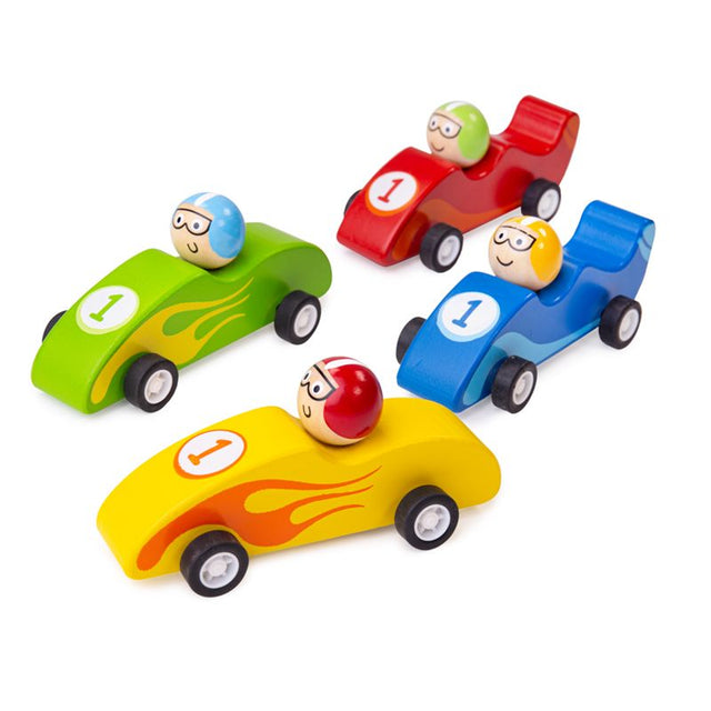 Bigjigs - Hot Rods Pull Back