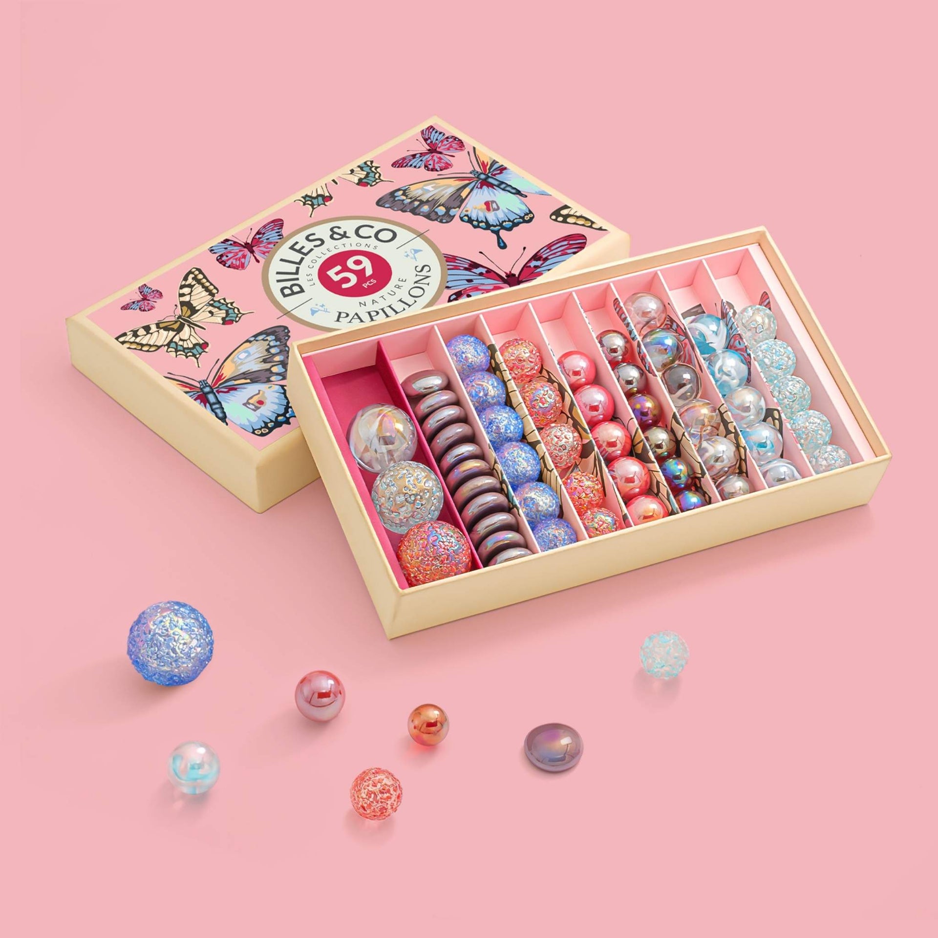 Billes & Co Marbles Butterfly Anamorphic Box