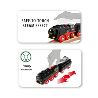 BRIO Battery-Operated Steaming Train