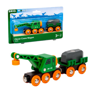 BRIO Clever Crane Wagon