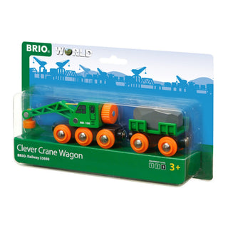 BRIO Clever Crane Wagon