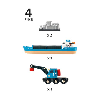 BRIO Freight Ship and Crane