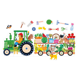 Banana Panda Play-As-You-Go Puzzle - Tractor