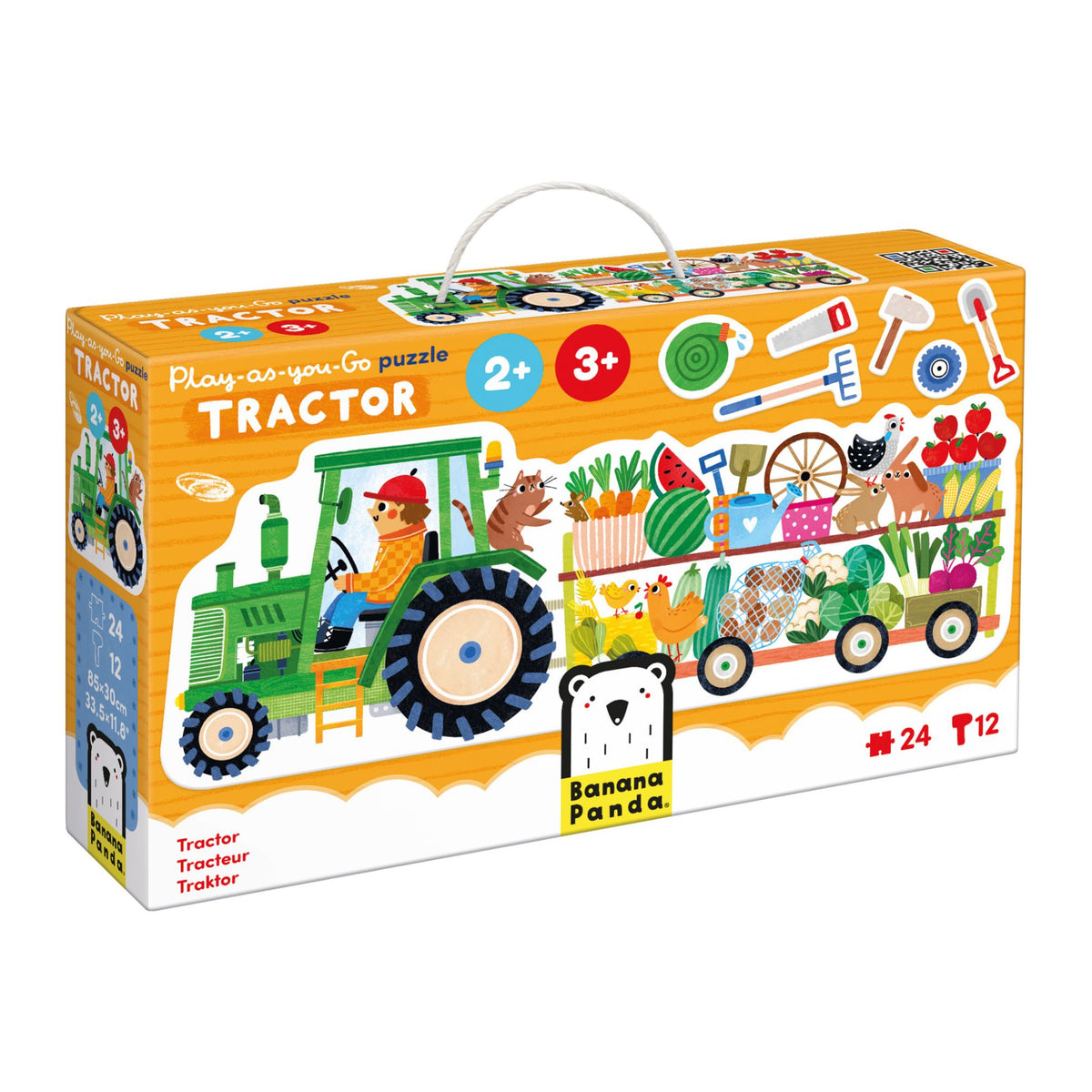 Banana Panda Play-As-You-Go Puzzle - Tractor