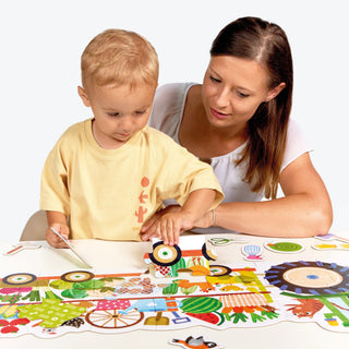 Banana Panda Play-As-You-Go Puzzle - Tractor