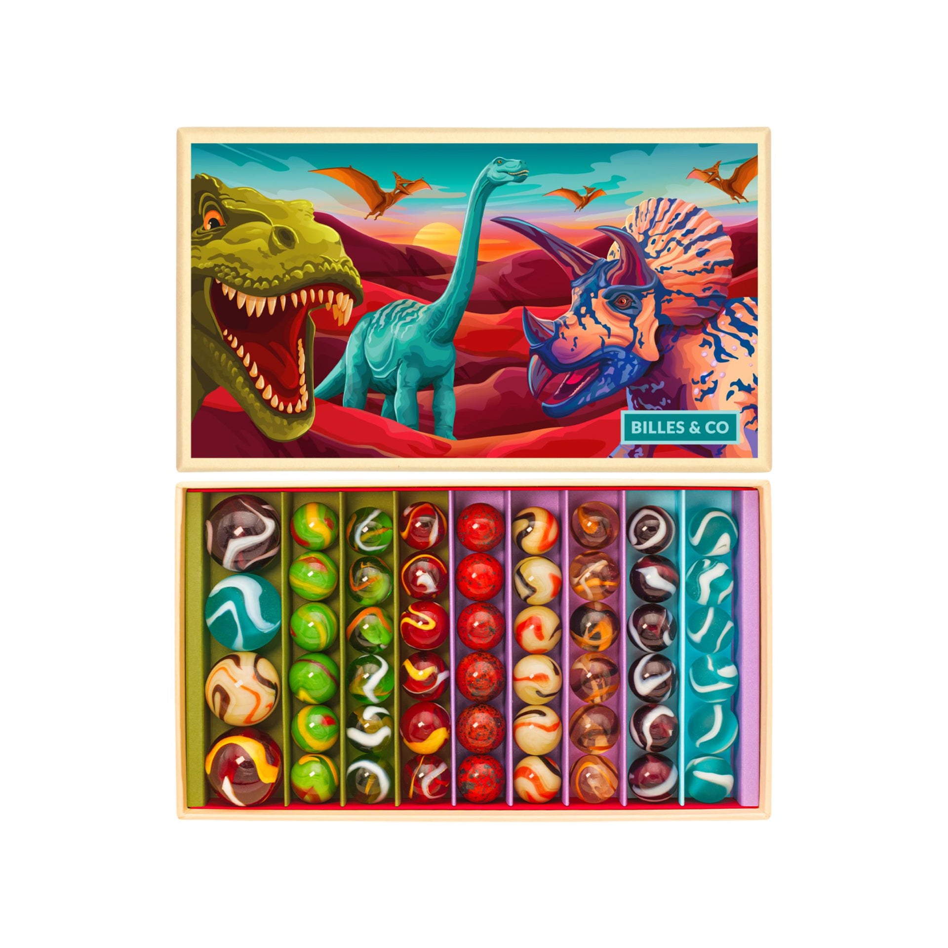 Billes & Co Marbles Dinosaurs Box