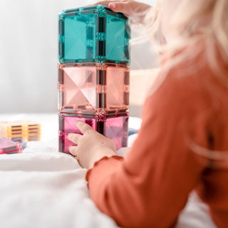 Connetix Magnetic Tiles 40 Piece Pastel Square Pack
