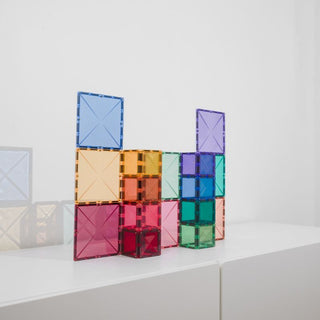 Connetix Magnetic Tiles 40 Piece Pastel Square Pack