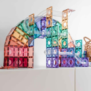 Connetix Magnetic Tiles 106 Piece Pastel Ball Run Pack