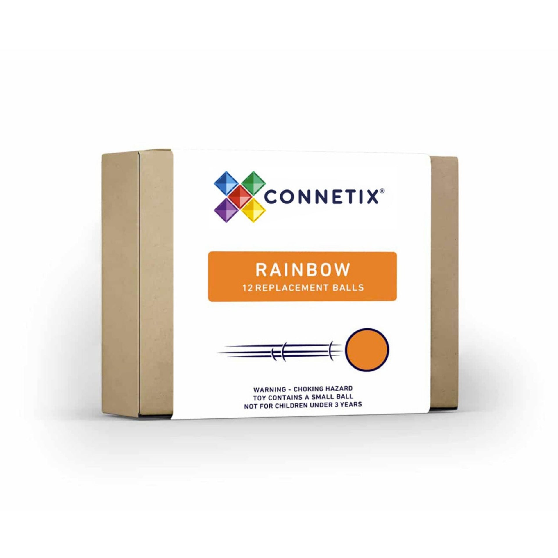 Connetix Tiles - 12 Piece Rainbow Replacement Ball Pack