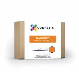 Connetix Magnetic Tiles 12 Piece Rainbow Replacement Ball Pack