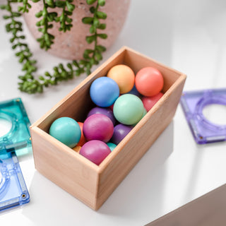 Connetix Magnetic Tiles 16 Piece Pastel Replacement Ball Pack