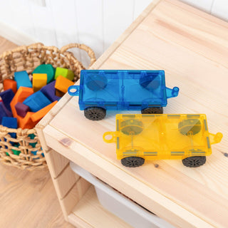 Connetix Magnetic Tiles 2 Piece Rainbow Car Pack