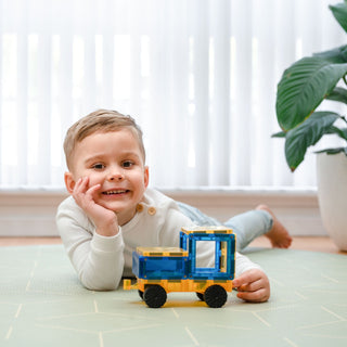 Connetix Magnetic Tiles 2 Piece Rainbow Car Pack