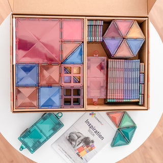 Connetix Magnetic Tiles 202 Piece Pastel Mega Pack