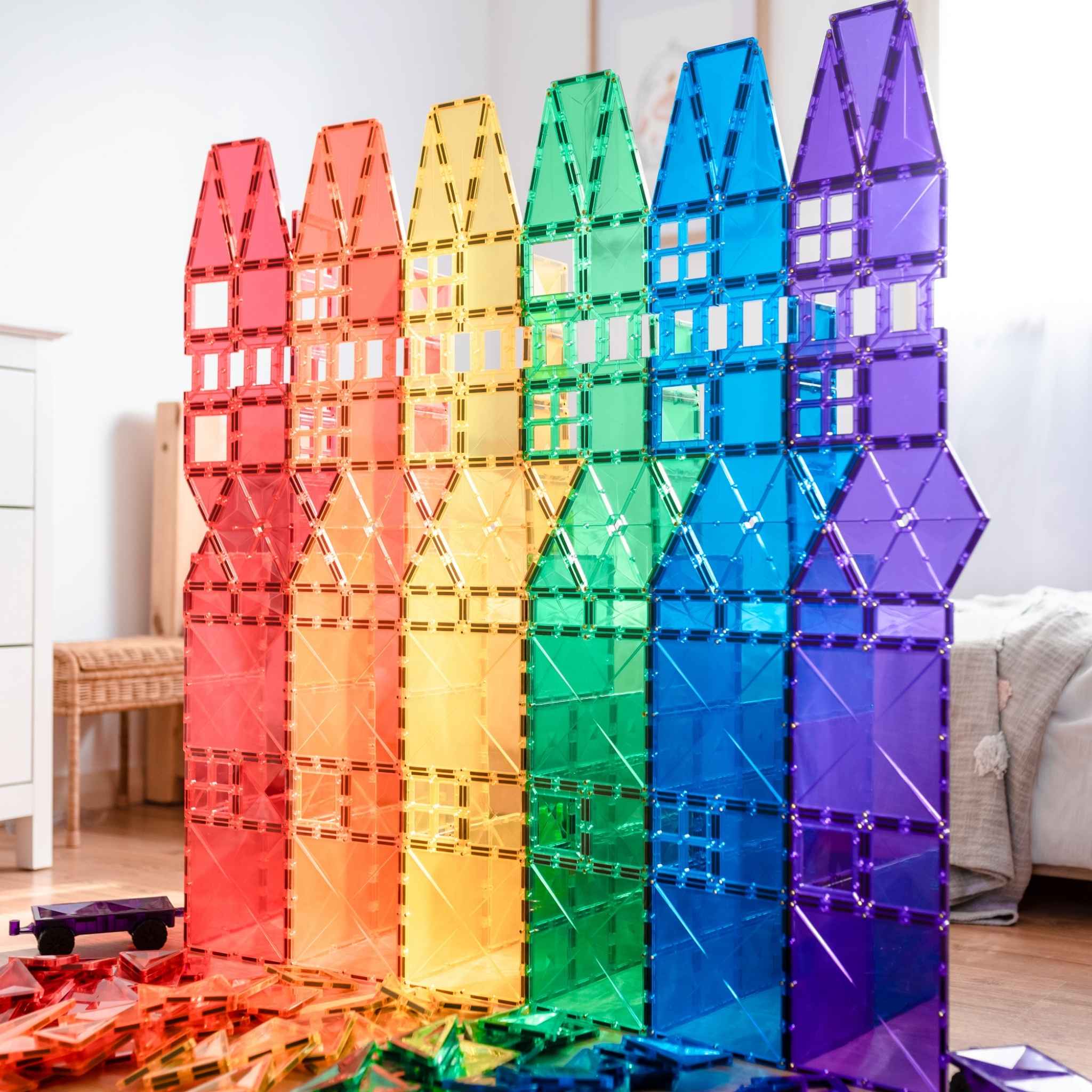 Connetix Tiles - 212 Piece Rainbow Mega Pack | The Kid Collective