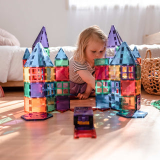 Connetix Magnetic Tiles 212 Piece Rainbow Mega Pack