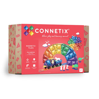 Connetix Magnetic Tiles 212 Piece Rainbow Mega Pack