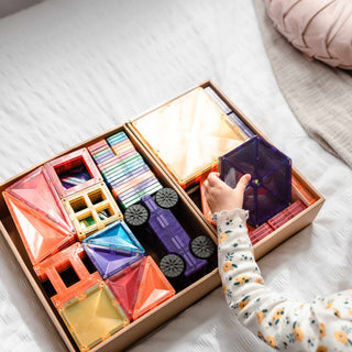 Connetix Magnetic Tiles 212 Piece Rainbow Mega Pack