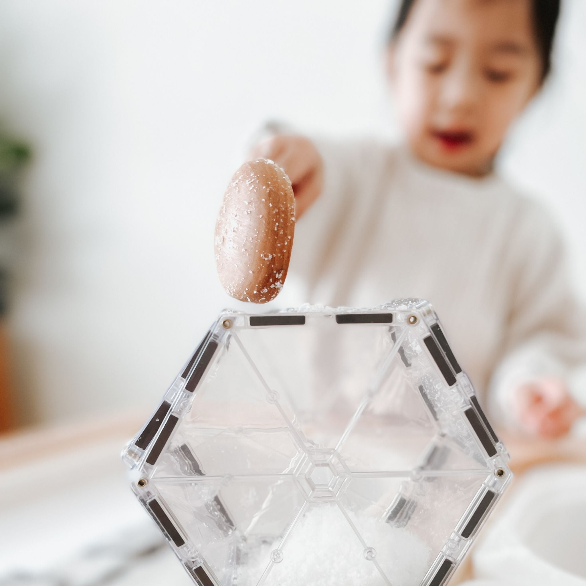 【SALE】Connetix Tiles　マグネットタイル　クリアタイル３４ Magnetic tiles 34 pcs Clear Pack by Connetix – Woodberry