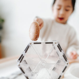 Connetix Magnetic Tiles 34 Piece Clear Starter Pack