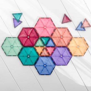 Connetix Magnetic Tiles 40 Piece Pastel Geometry Pack