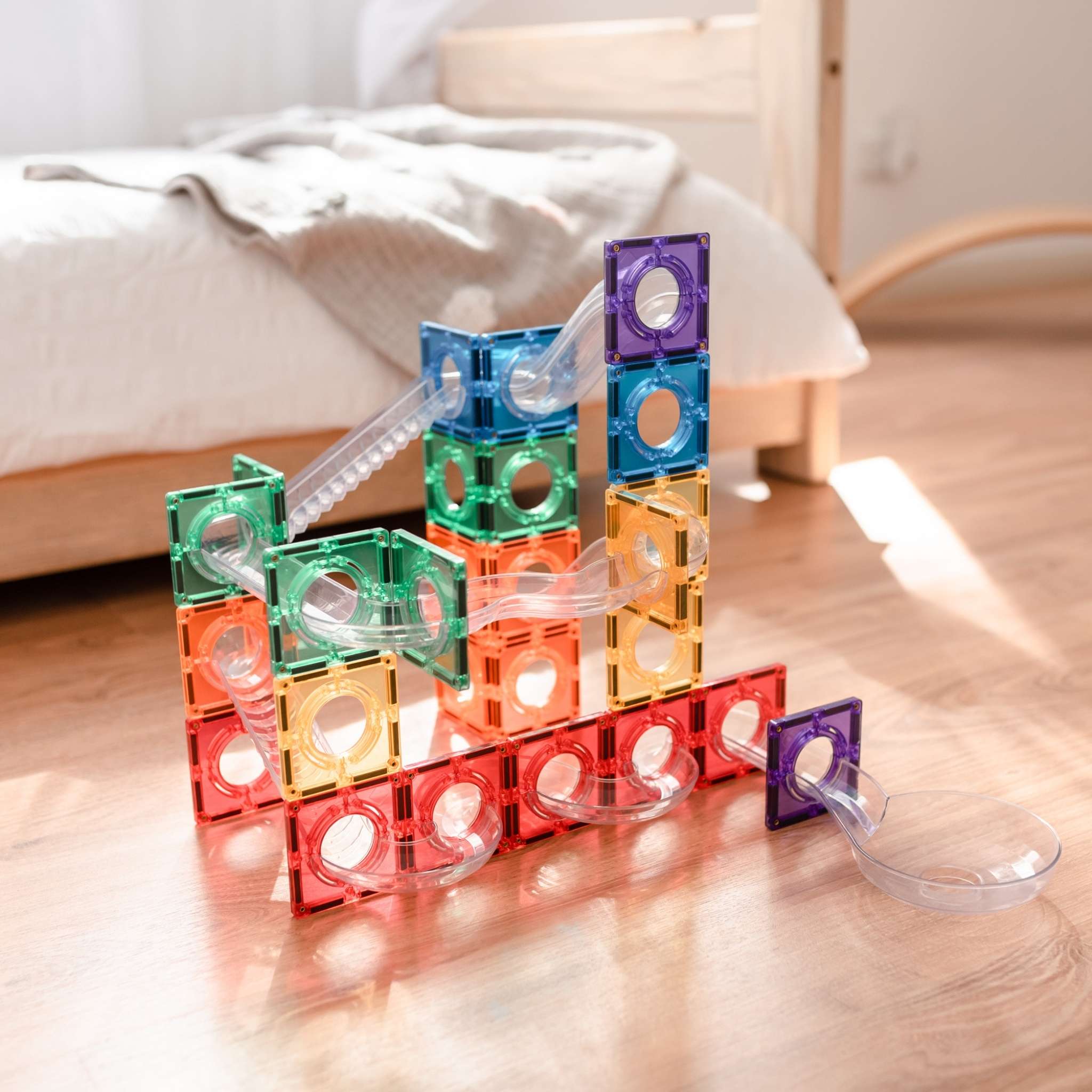 Rainbow Ball Run Pack 92 pc by Connetix | Barnes & Noble Rainbow Ball Run Pack 92 pc by Connetix | Barnes & Noble