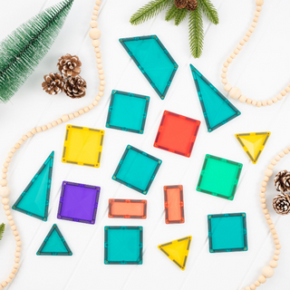 CONNETIX Magnetic Tiles 16 Piece Christmas Tree Pack