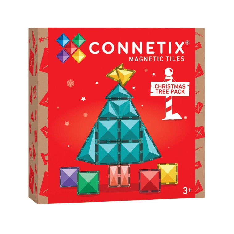 CONNETIX Magnetic Tiles 16 Piece Christmas Tree Pack
