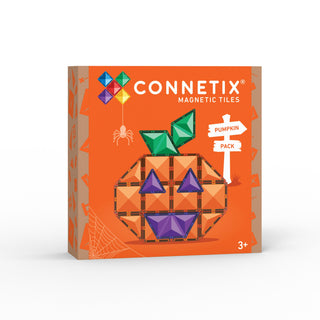 CONNETIX Magnetic Tiles 17 Piece Halloween Pumpkin Pack