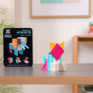 CONNETIX Magnetic Tiles 30 Piece Pro Build-It Animals
