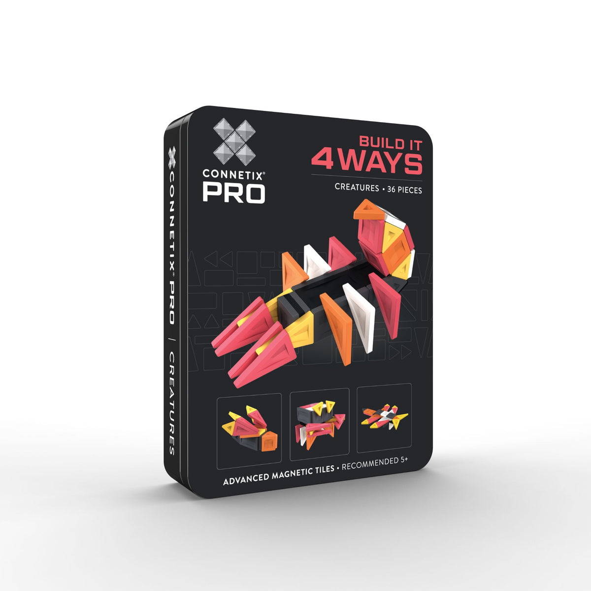 CONNETIX Magnetic Tiles 36 Piece Pro Build-It Creatures Set