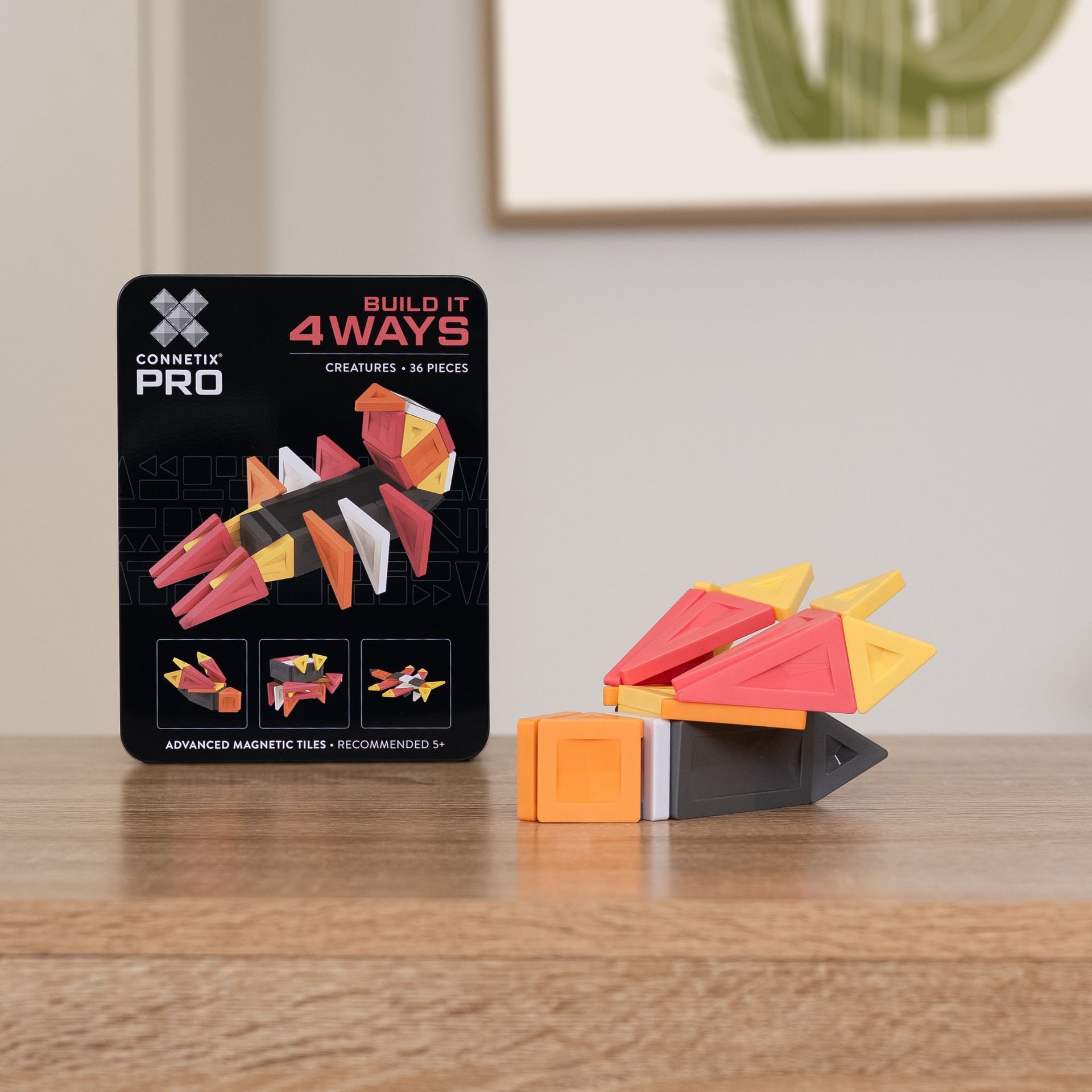 CONNETIX Magnetic Tiles 36 Piece Pro Build-It Creatures Set