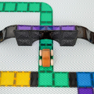 Connetix Magnetic Tiles 16 Piece Roads Ramps and Intersections Pack