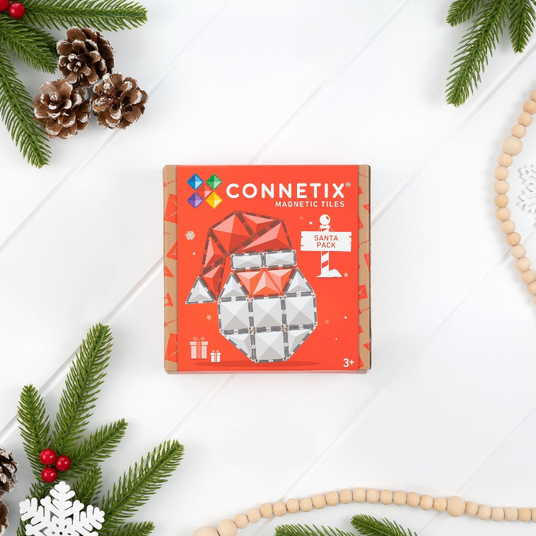 CONNETIX Magnetic Tiles 17 Piece Christmas Santa Pack