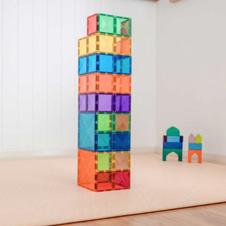 Connetix Magnetic Tiles 42 Piece Rainbow Square Pack