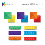 Connetix Tiles - 42 Piece Rainbow Square Pack